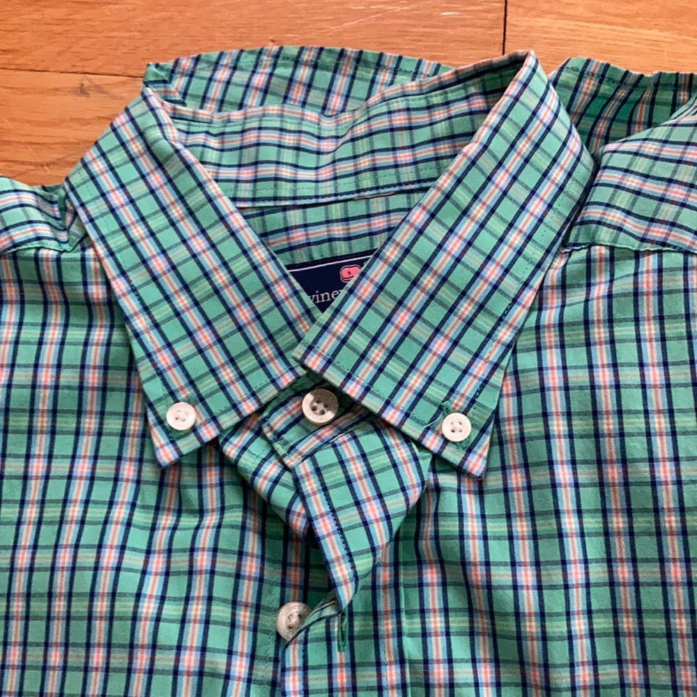 Preppy button down
